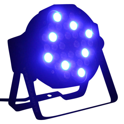 ProX Fusion RGBA UV Par 36x 1W LED Slim Par Black Housing