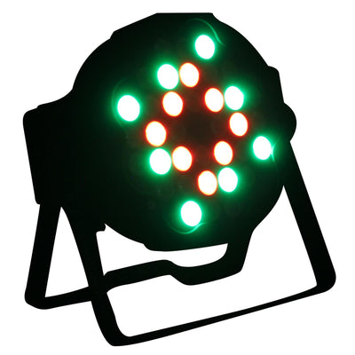 ProX Fusion RGBA UV Par 36x 1W LED Slim Par Black Housing