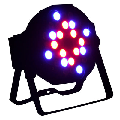 ProX Fusion RGBA UV Par 36x 1W LED Slim Par Black Housing