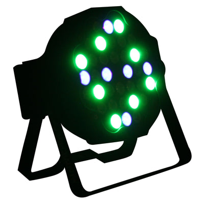 ProX Fusion RGBA UV Par 36x 1W LED Slim Par Black Housing
