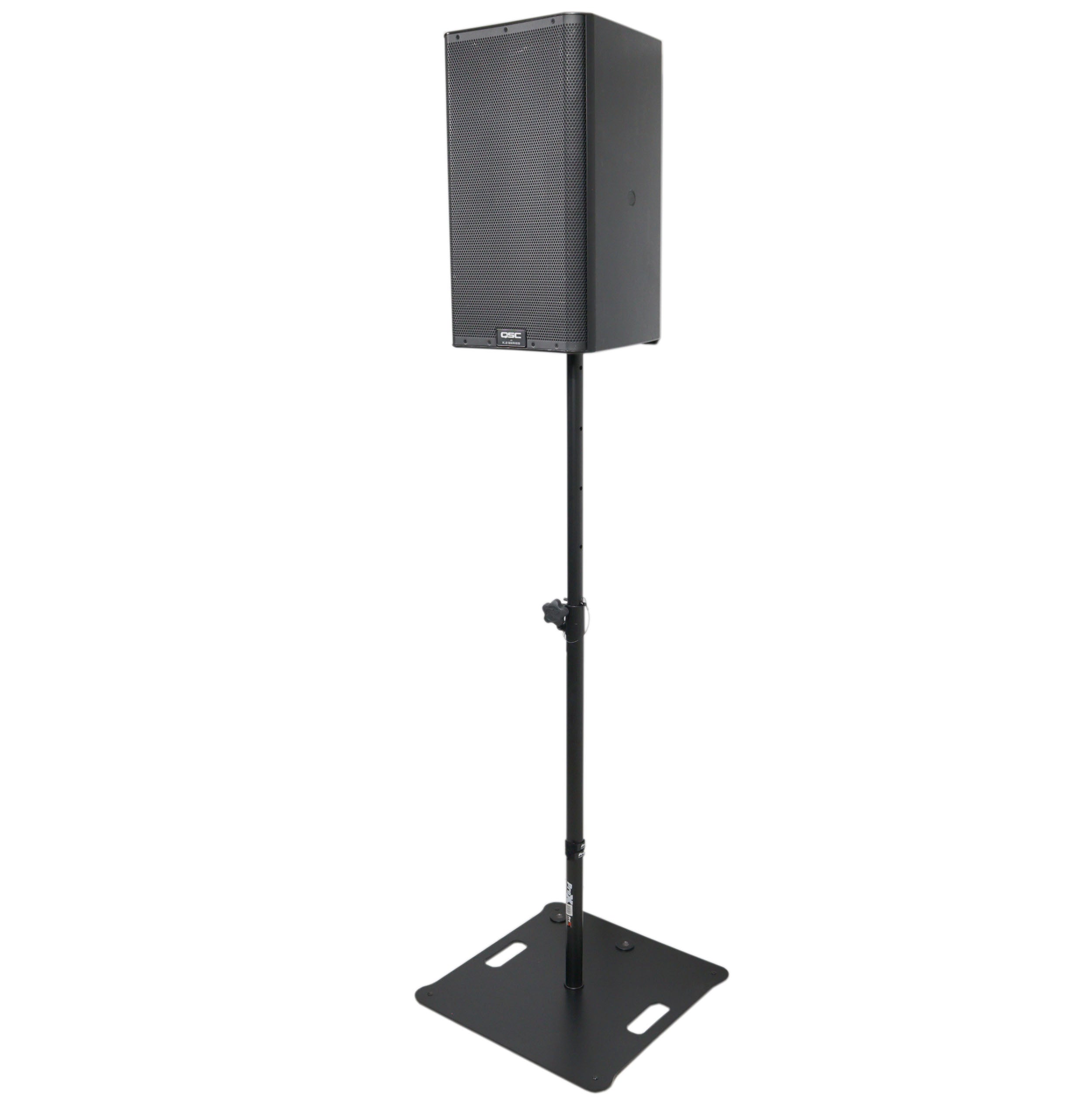 ProX POLARIS Portable Speaker and Lighting Pair Stand Kit with Base Plate, Adjustable Pole, and Carry Bags - Black Finish