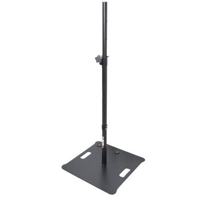 ProX POLARIS Portable Speaker and Lighting Pair Stand Kit with Base Plate, Adjustable Pole, and Carry Bags - Black Finish
