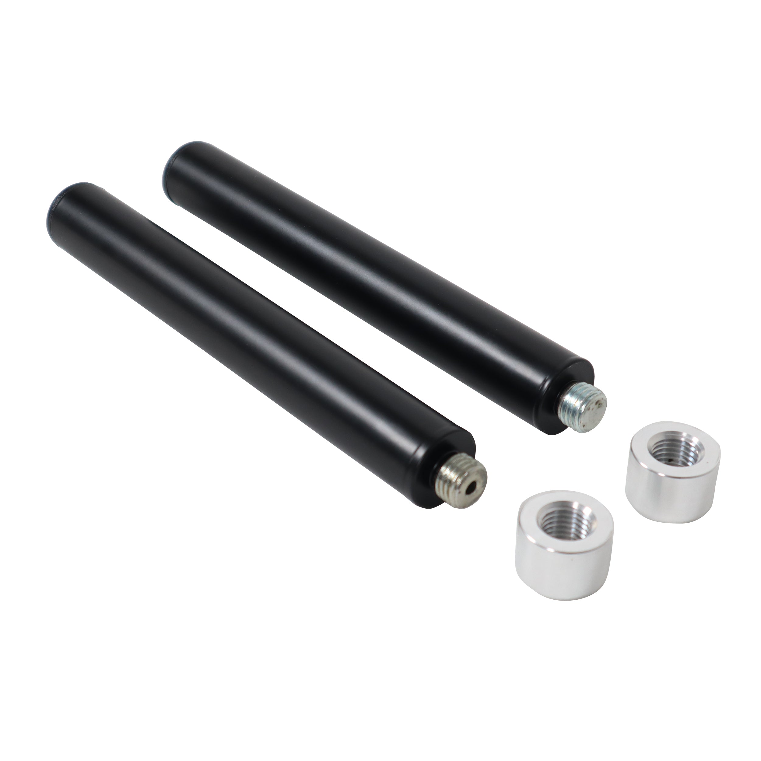 ProX 10" Set of 2 Speaker Extension Poles with M20 Thread and 1-3/8 in. Adapter – Black, 100 lb Capacity