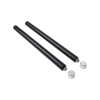 ProX 20" Set of 2 Speaker Extension Poles with M20 Thread and 1-3/8 in. Adapter – Black, 200 lb Capacity