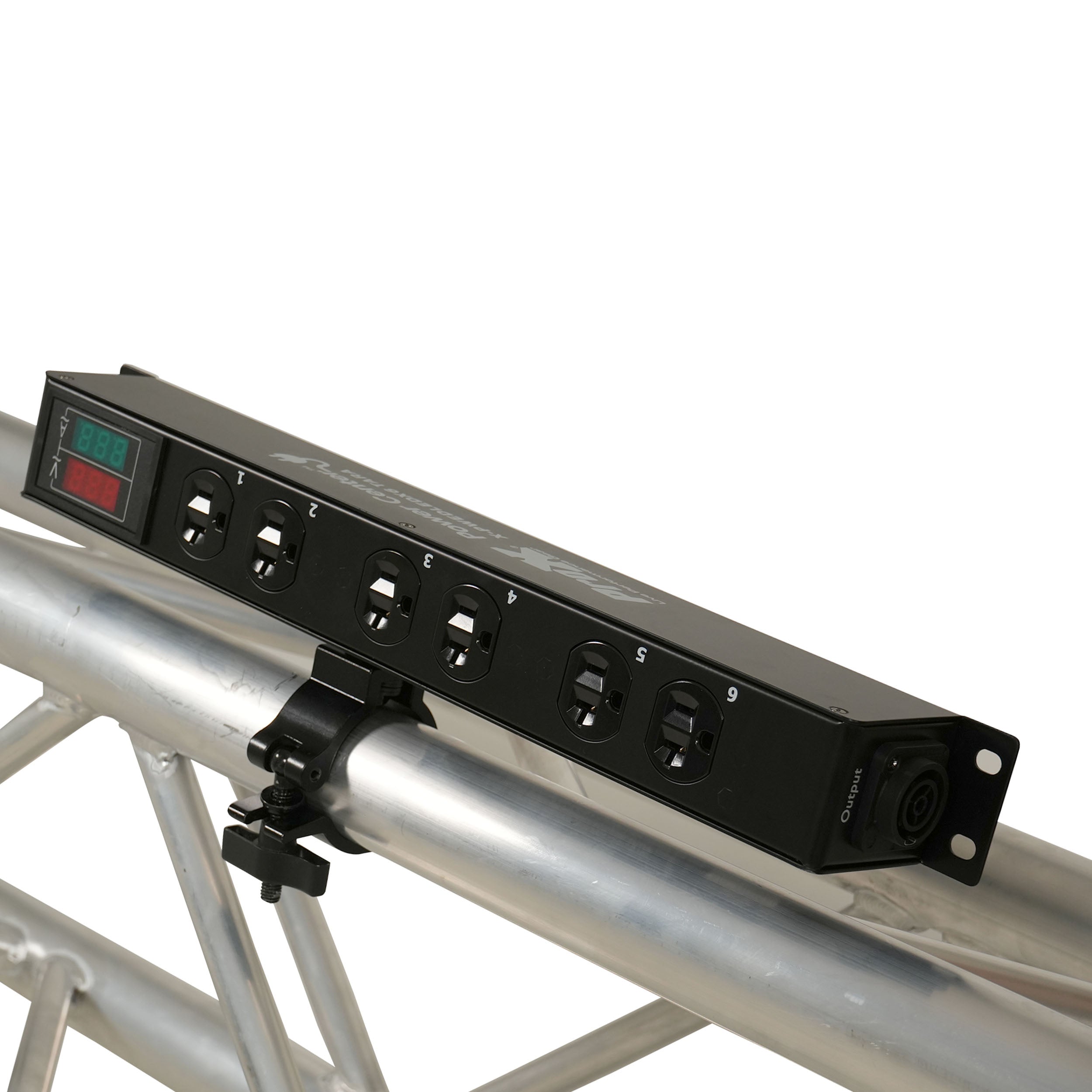 ProX TARA 6-Outlet Edison NEMA 5-20R Power Distribution Box with True1 IN/OUT, LED Voltage and Current Display 20A Power Center