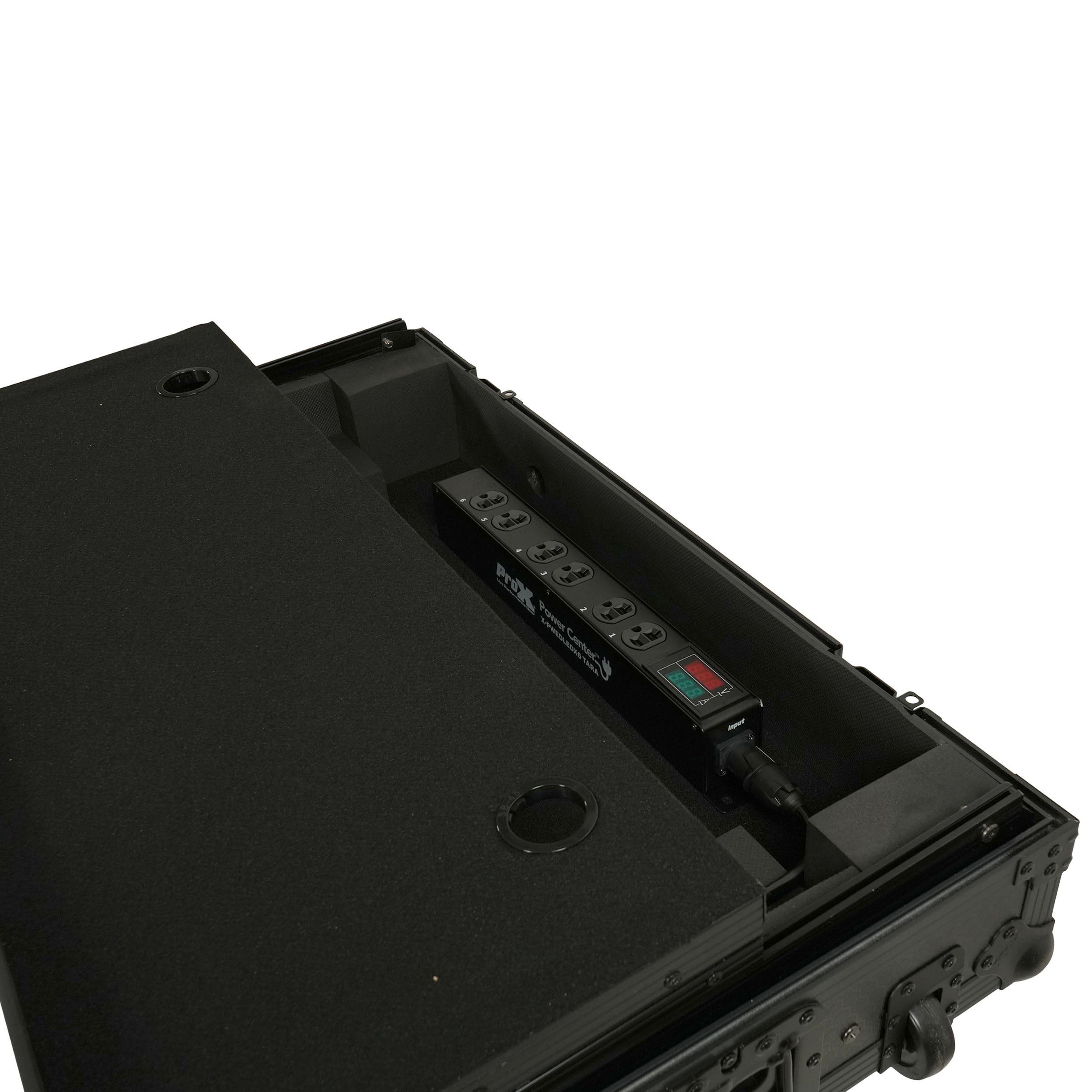 ProX TARA 6-Outlet Edison NEMA 5-20R Power Distribution Box with True1 IN/OUT, LED Voltage and Current Display 20A Power Center