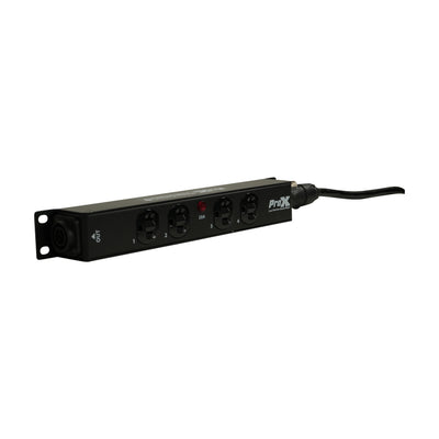 ProX MAYA 4 Outlet Power Strip AC Outlet Box Edison Nema 5-20R with True1 IN/OUT 20A Power Center