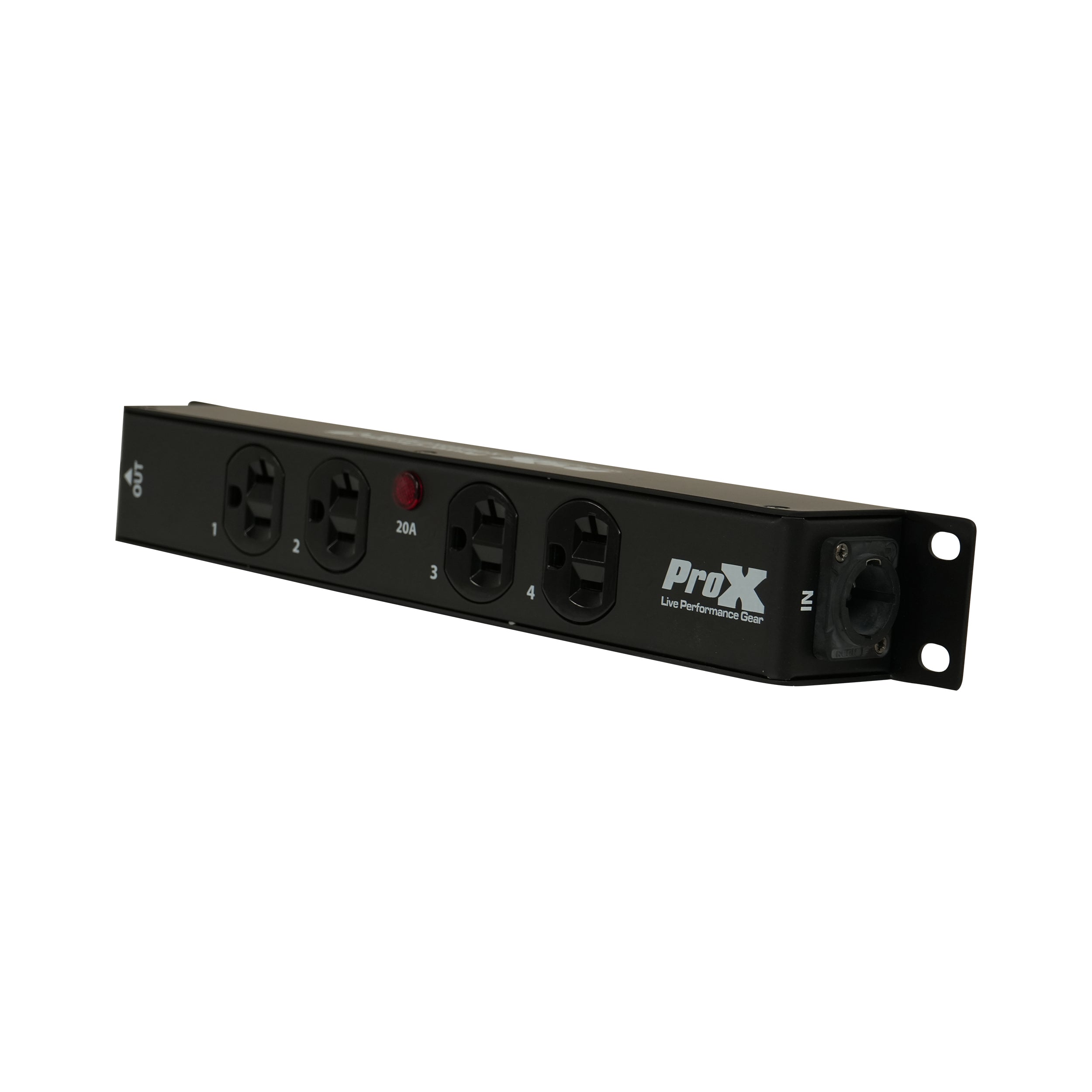 ProX MAYA 4 Outlet Power Strip AC Outlet Box Edison Nema 5-20R with True1 IN/OUT 20A Power Center