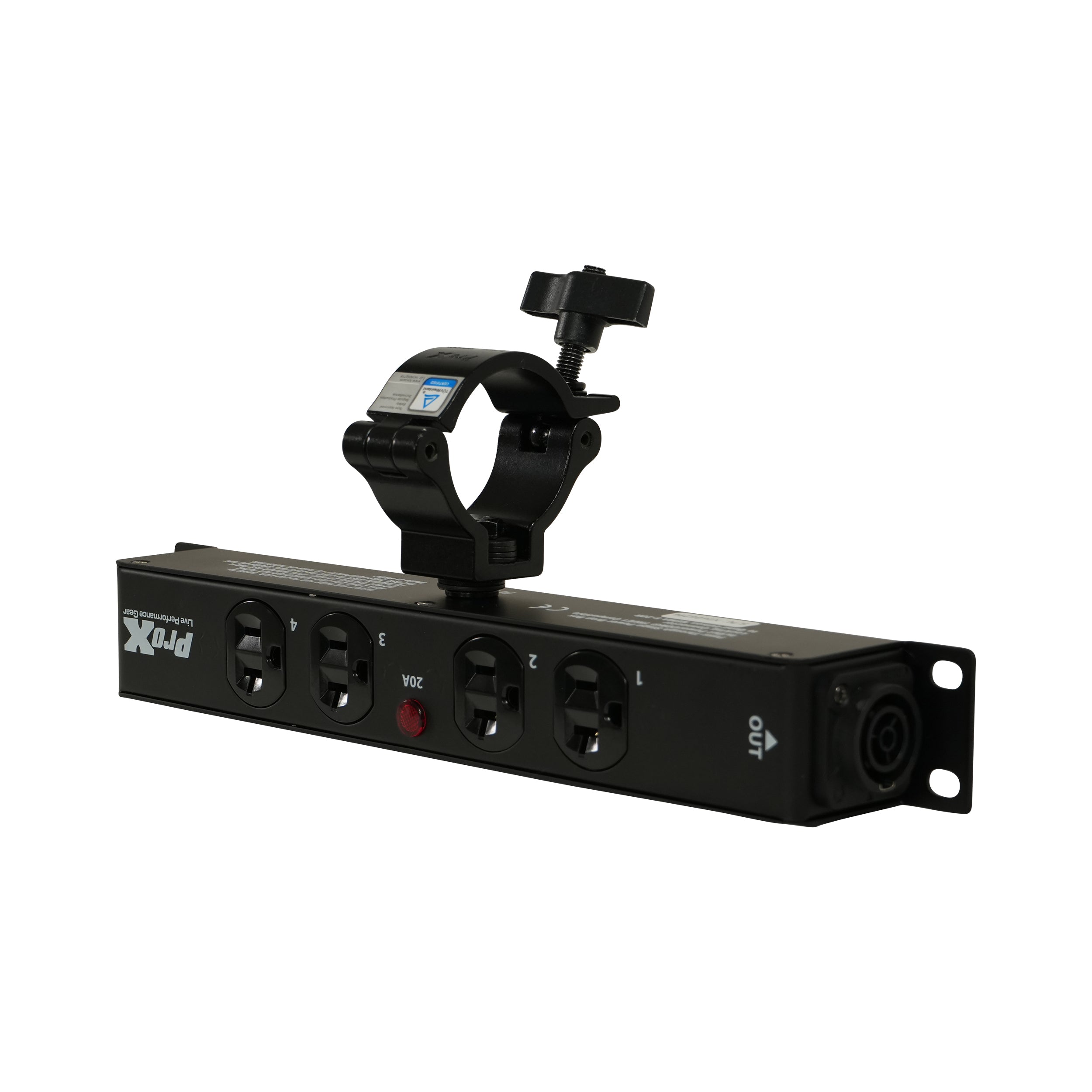 ProX MAYA 4 Outlet Power Strip AC Outlet Box Edison Nema 5-20R with True1 IN/OUT 20A Power Center