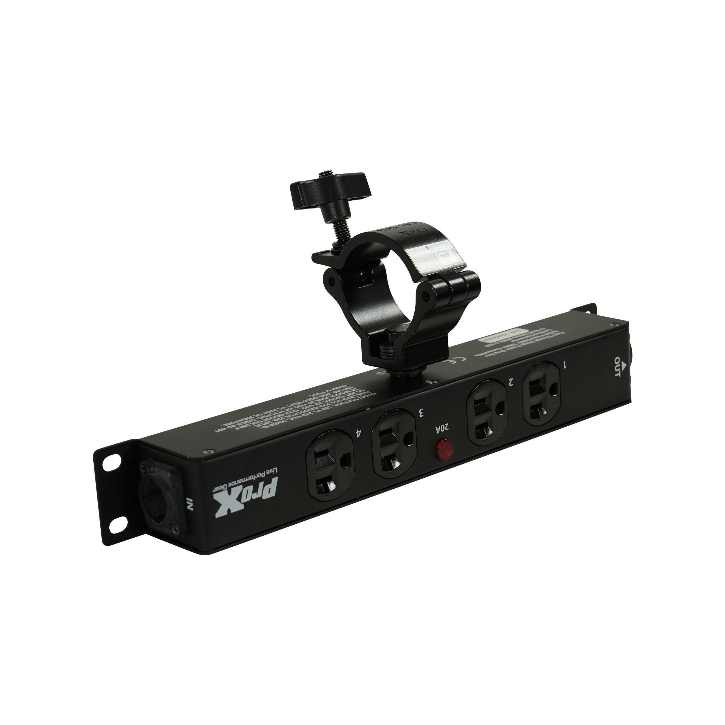 ProX MAYA 4 Outlet Power Strip AC Outlet Box Edison Nema 5-20R with True1 IN/OUT 20A Power Center