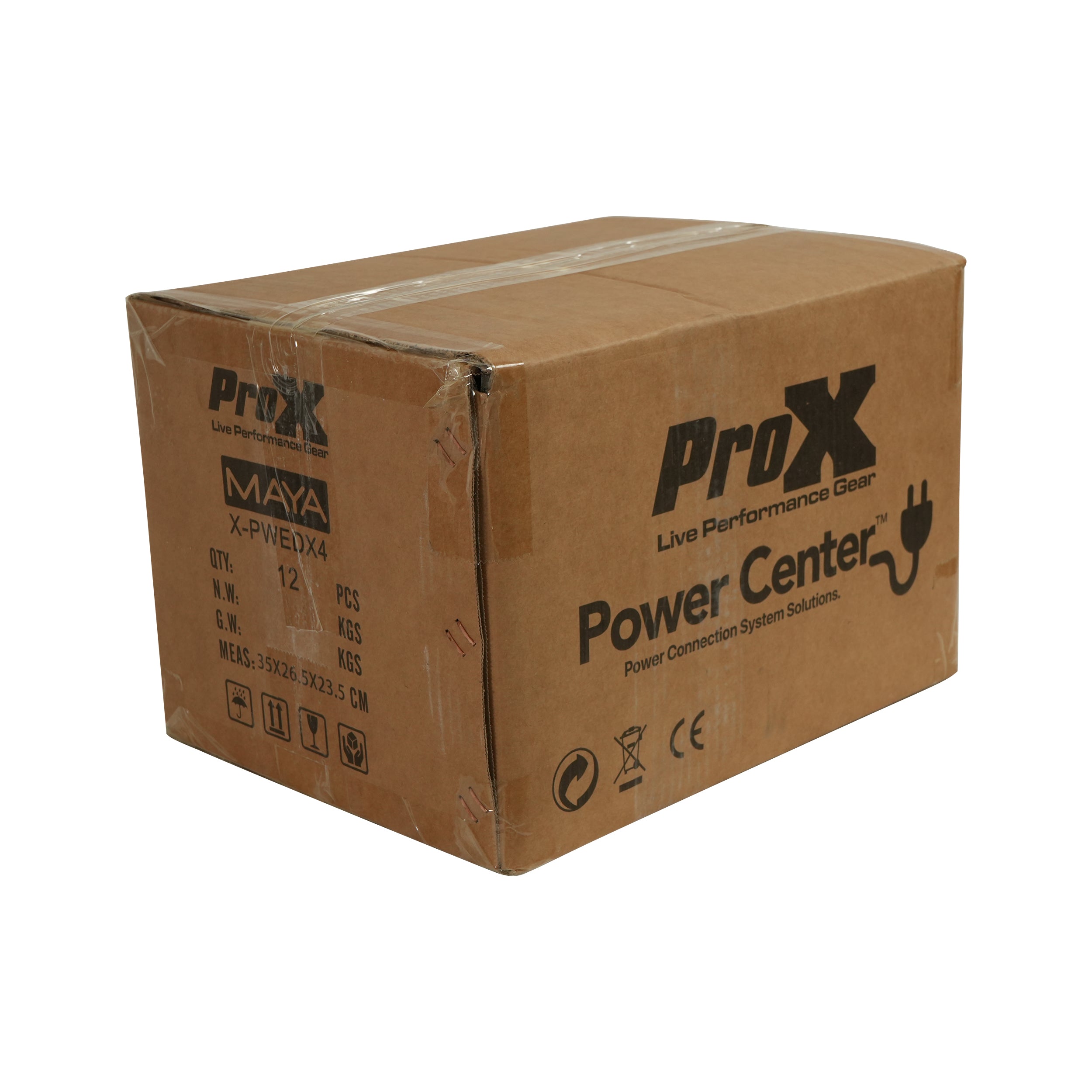 ProX MAYA 4 Outlet Power Strip AC Outlet Box Edison Nema 5-20R with True1 IN/OUT 20A Power Center