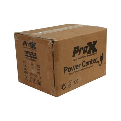 ProX MAYA 4 Outlet Power Strip AC Outlet Box Edison Nema 5-20R with True1 IN/OUT 20A Power Center