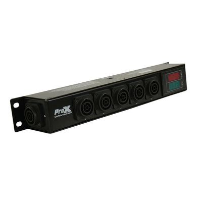ProX DANA PowerCenter AC to 6X True1 Splitter Outputs - 20A REAN® by NEUTRIK® Connectors w/ V&A Meter