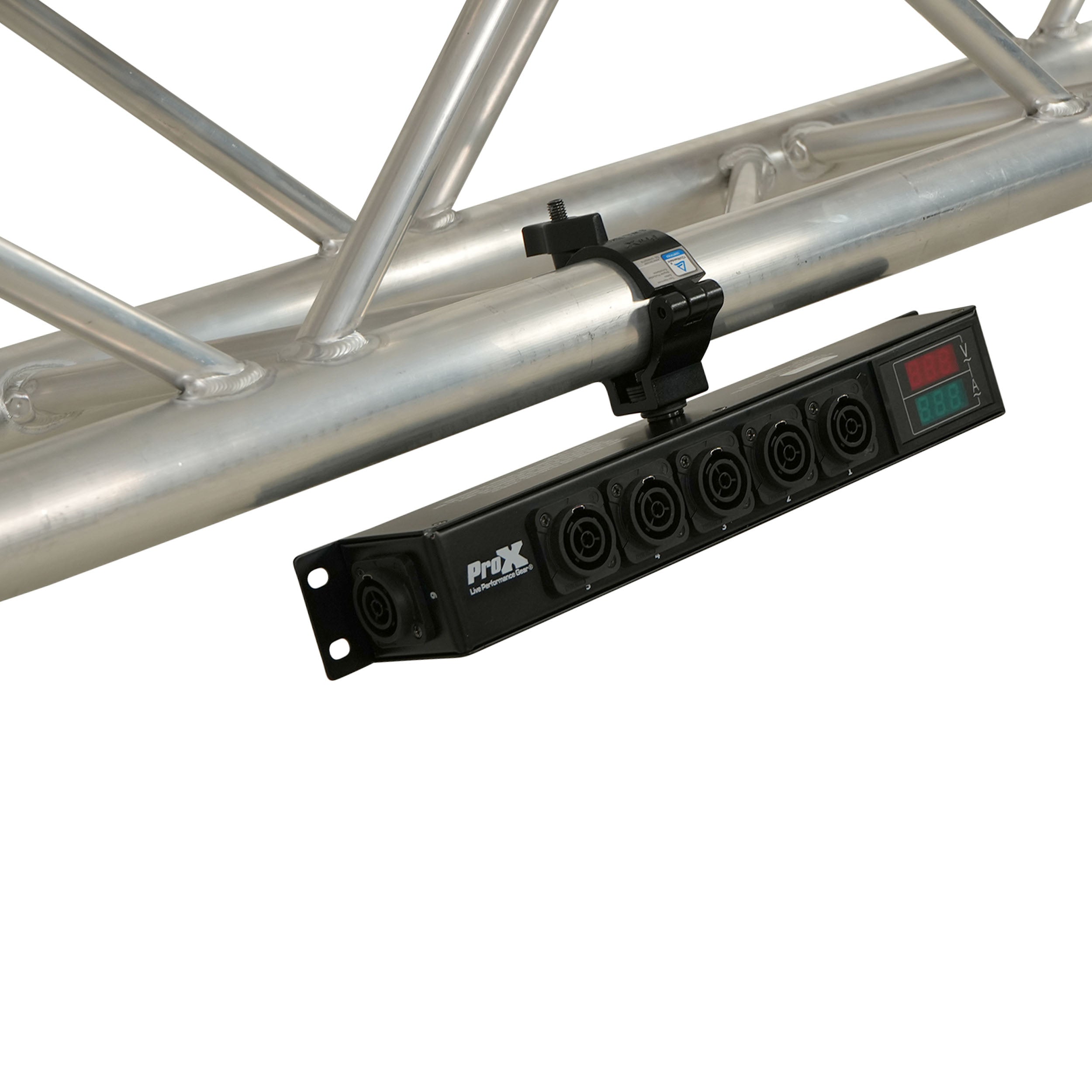ProX DANA PowerCenter AC to 6X True1 Splitter Outputs - 20A REAN® by NEUTRIK® Connectors w/ V&A Meter