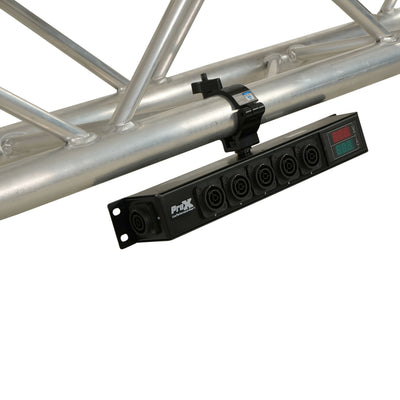 ProX DANA PowerCenter AC to 6X True1 Splitter Outputs - 20A REAN® by NEUTRIK® Connectors w/ V&A Meter