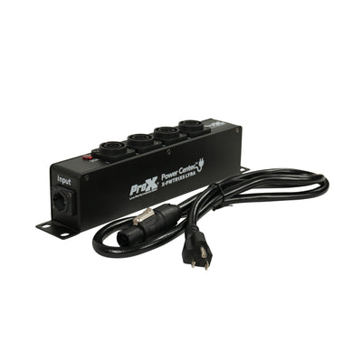 ProX LYRA PowerCenter PowerCON TRUE1 5-Way Power Splitter Box for True1 Power Connection Powers 5 Devices with Power Cord
