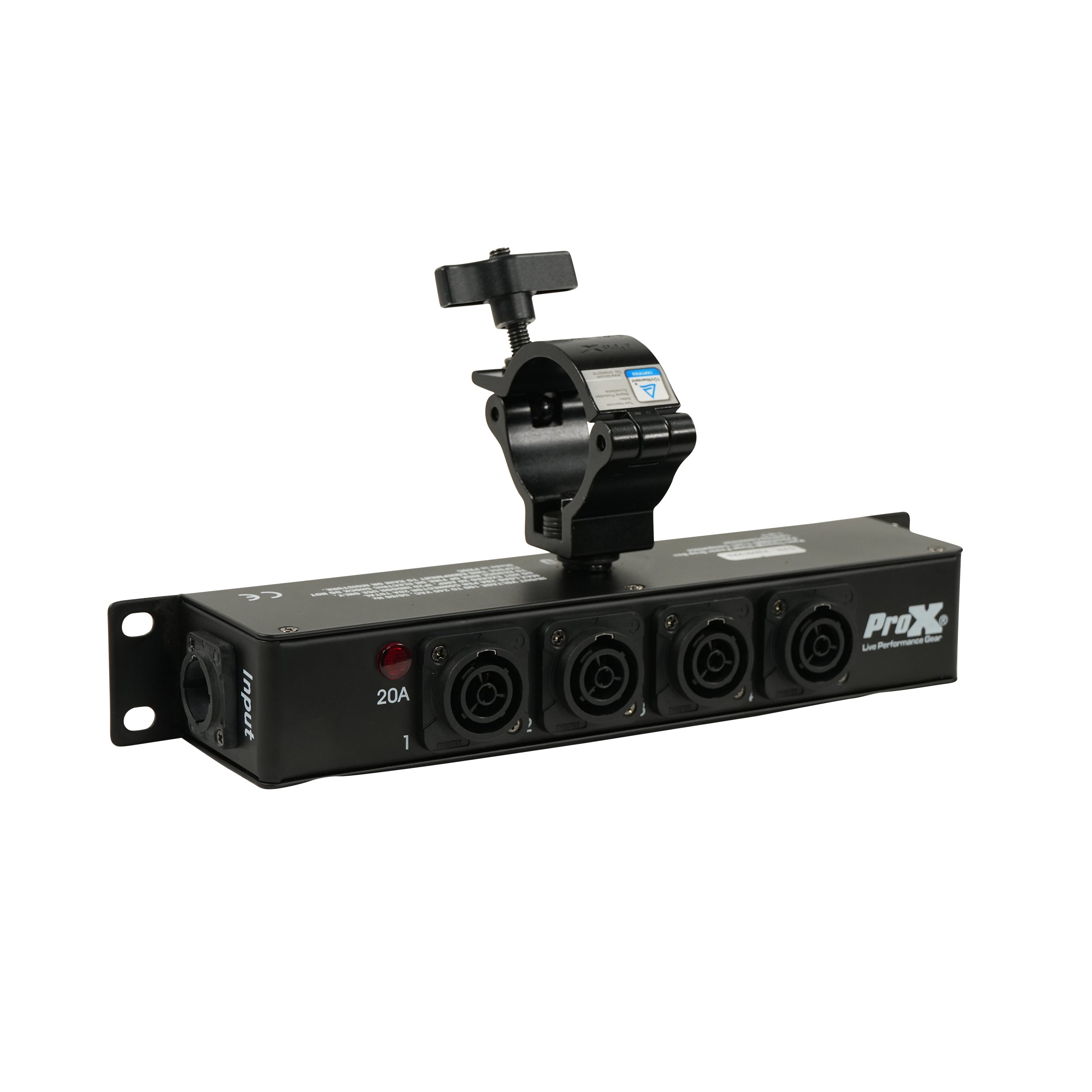 ProX LYRA PowerCenter PowerCON TRUE1 5-Way Power Splitter Box for True1 Power Connection Powers 5 Devices with Power Cord