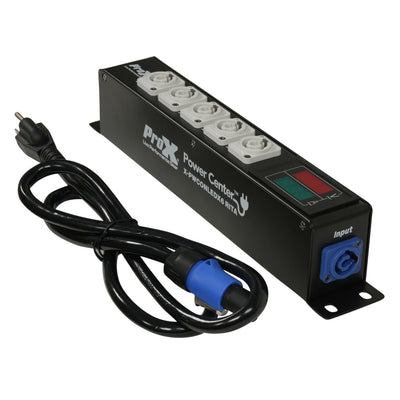 ProX RITA PowerCenter Outlet Box powerCON Compatible Splitter 20A w/ V&A Meter