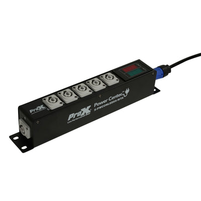 ProX RITA PowerCenter Outlet Box powerCON Compatible Splitter 20A w/ V&A Meter