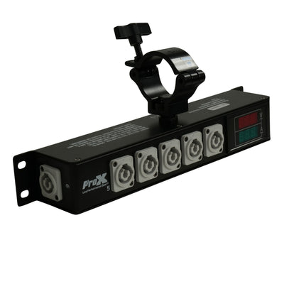ProX RITA PowerCenter Outlet Box powerCON Compatible Splitter 20A w/ V&A Meter