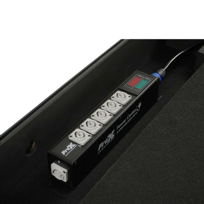 ProX RITA PowerCenter Outlet Box powerCON Compatible Splitter 20A w/ V&A Meter