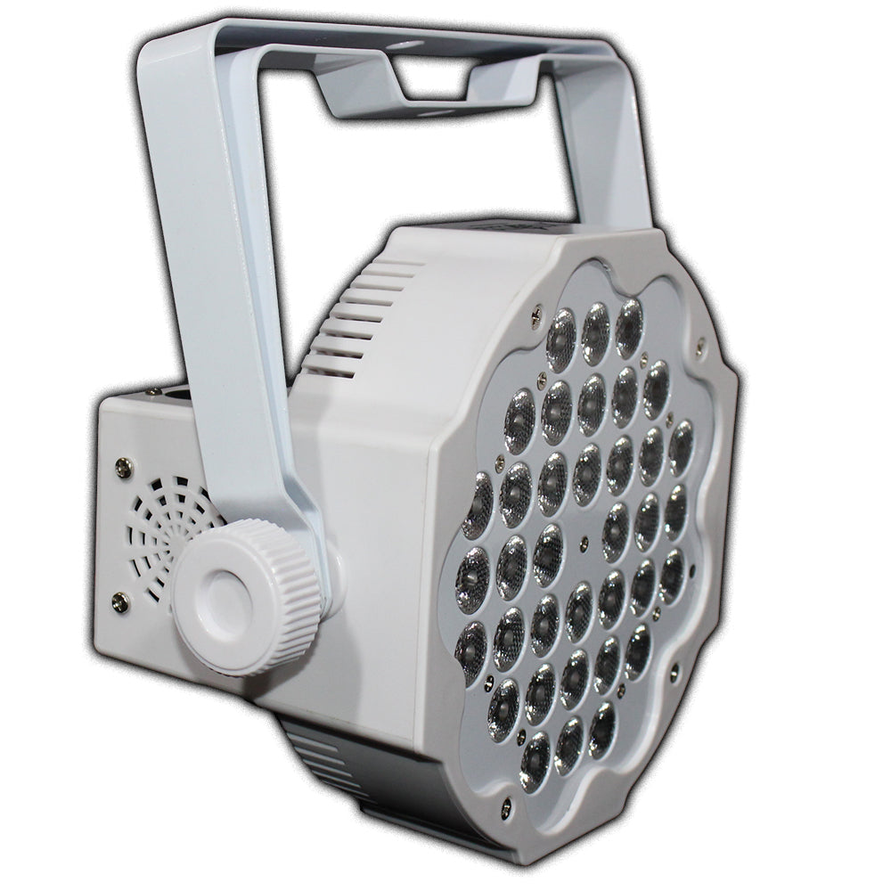 ProX Fusion RGBWA Par 36x 1W LED Slim Par White Housing