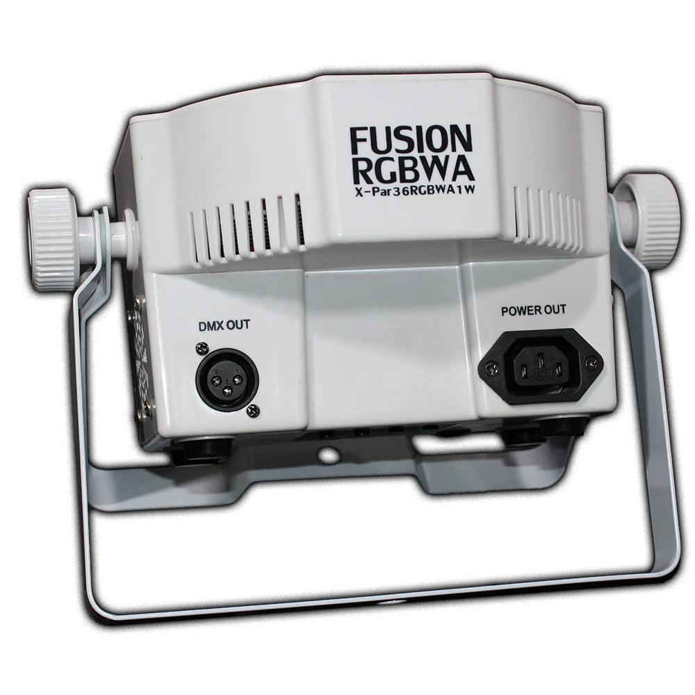 ProX Fusion RGBWA Par 36x 1W LED Slim Par White Housing