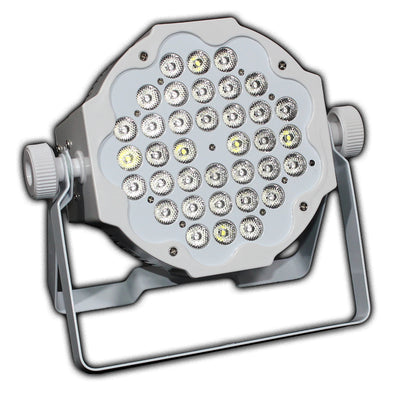 ProX Fusion RGBWA Par 36x 1W LED Slim Par White Housing