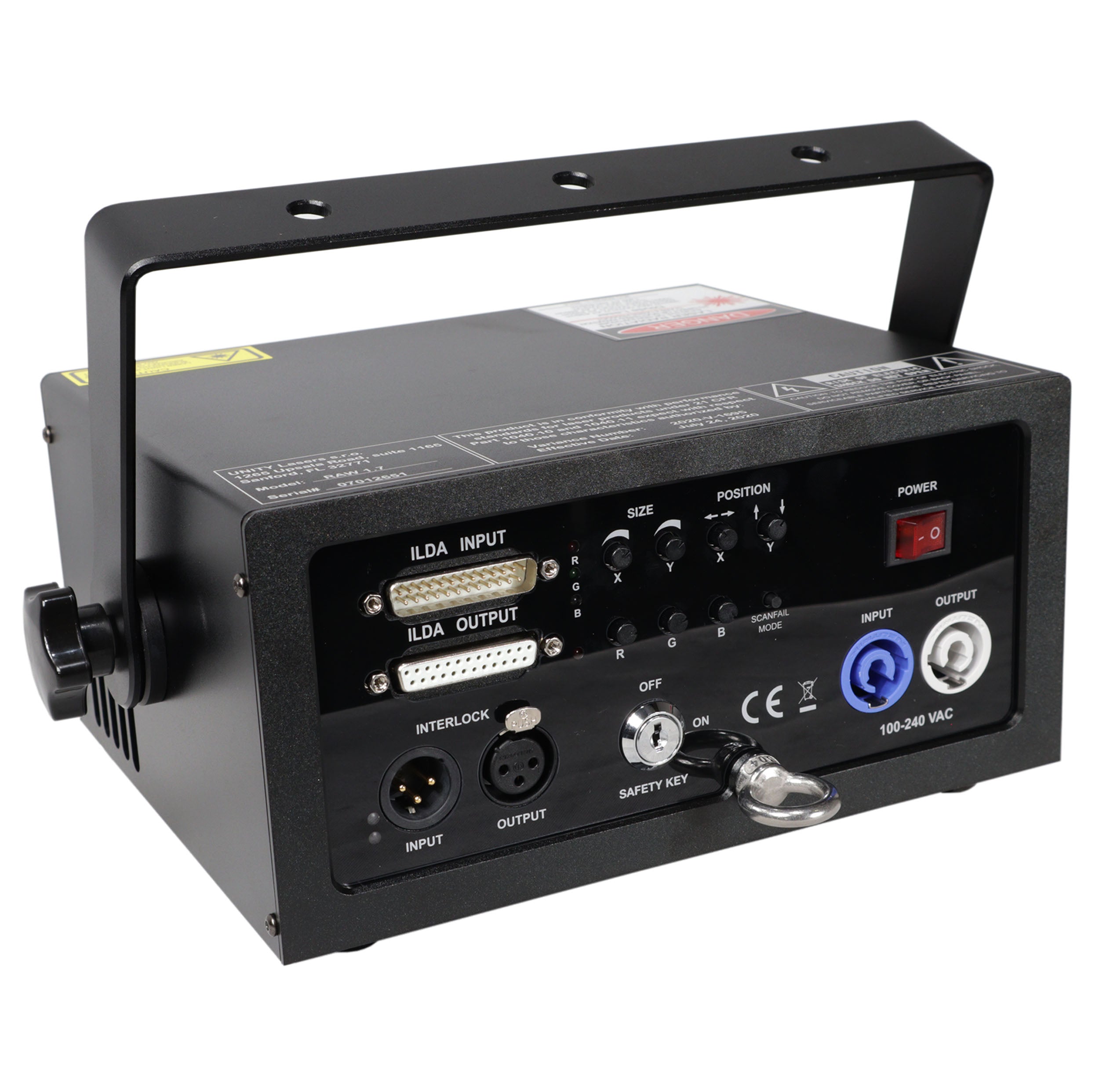 ProX Unity Raw 1.7 Watt RGB Laser Light Show Projector System