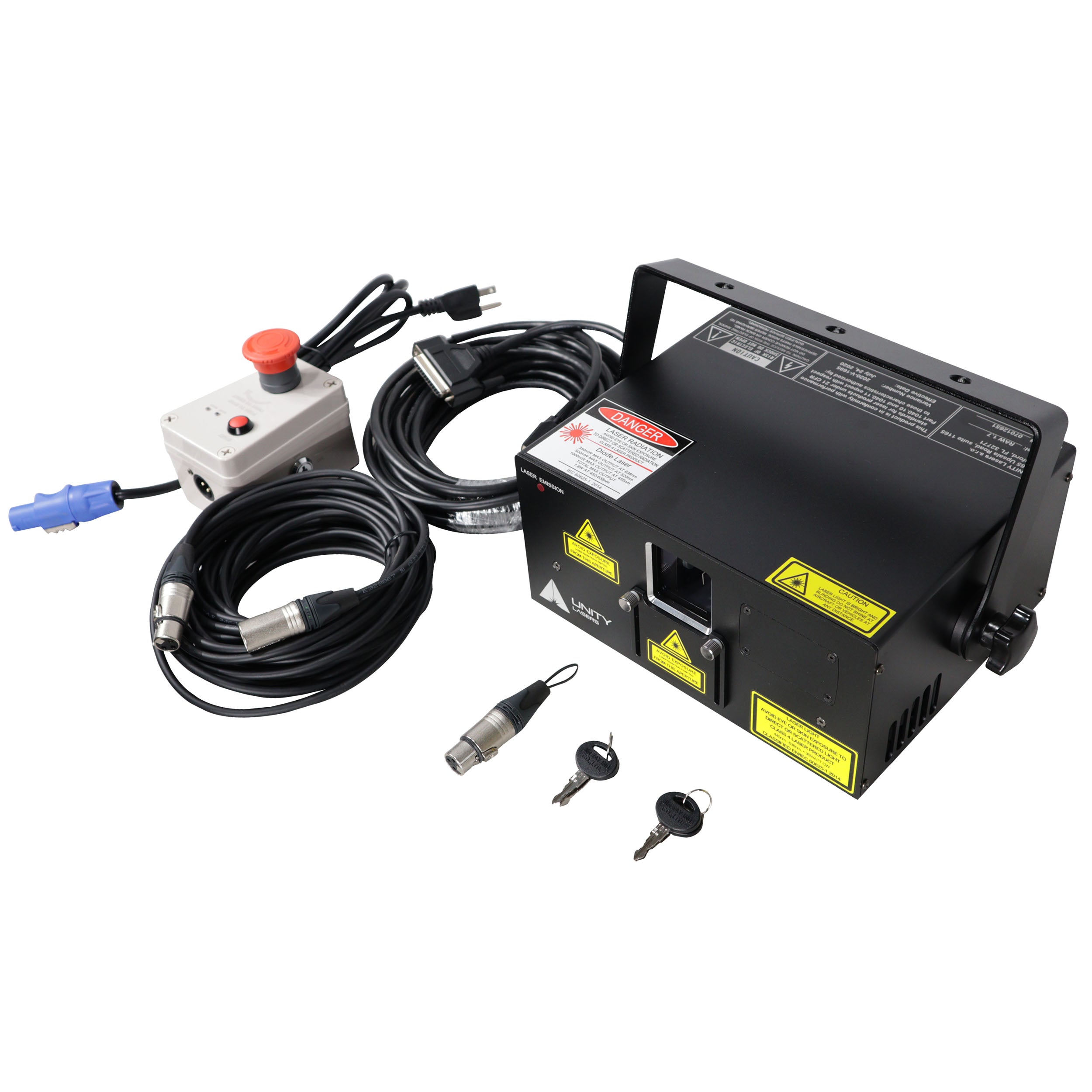 ProX Unity Raw 1.7 Watt RGB Laser Light Show Projector System