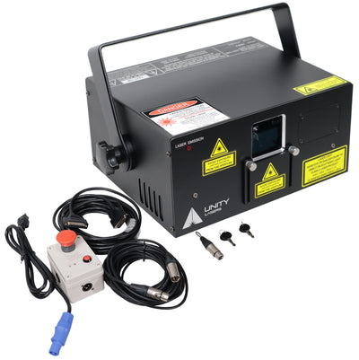 ProX Unity Raw 3 Watt RGB DMX Laser Light Show Projector System