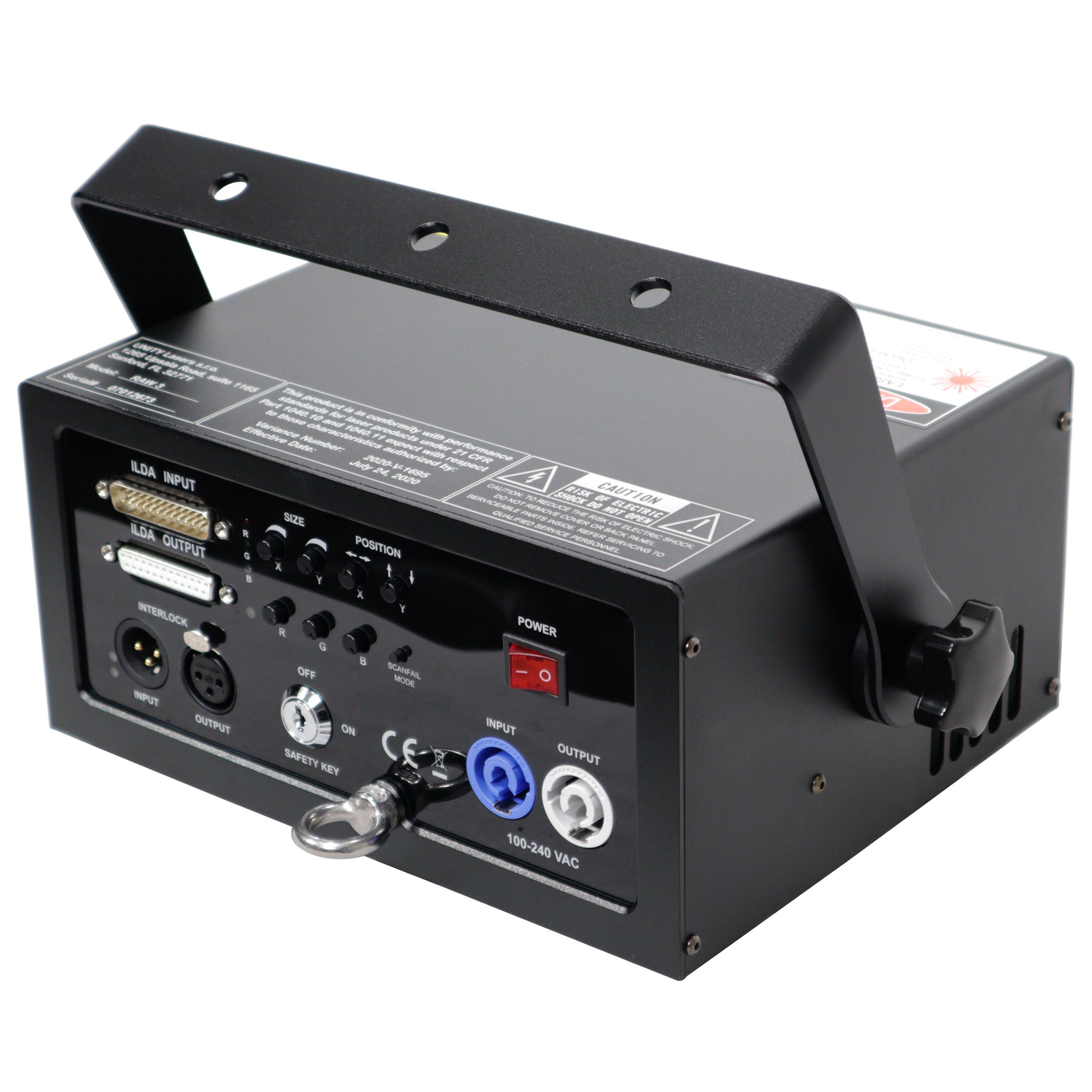 ProX Unity Raw 3 Watt RGB DMX Laser Light Show Projector System
