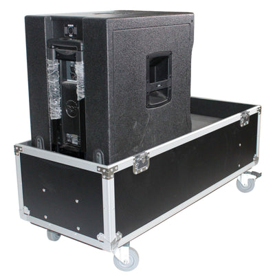 ProX ATA Flight Case for 2x RCF EVOX12 or EV Evolve 50 Compact Arrays Fits Two Speakers and Subwoofers