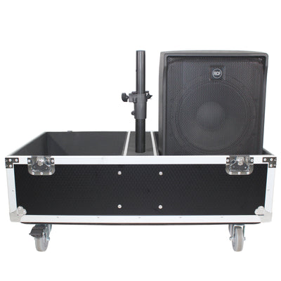 ProX ATA Style Flight-Road Case For RCF EVOX 8 J8 JMIX8 Speaker Array System Fits Two Speakers and Subs