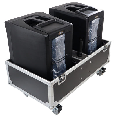 ProX ATA Style Flight-Road Case For RCF EVOX 8 J8 JMIX8 Speaker Array System Fits Two Speakers and Subs