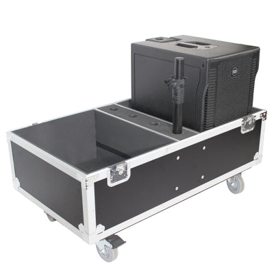 ProX ATA Style Flight-Road Case For RCF EVOX 8 J8 JMIX8 Speaker Array System Fits Two Speakers and Subs