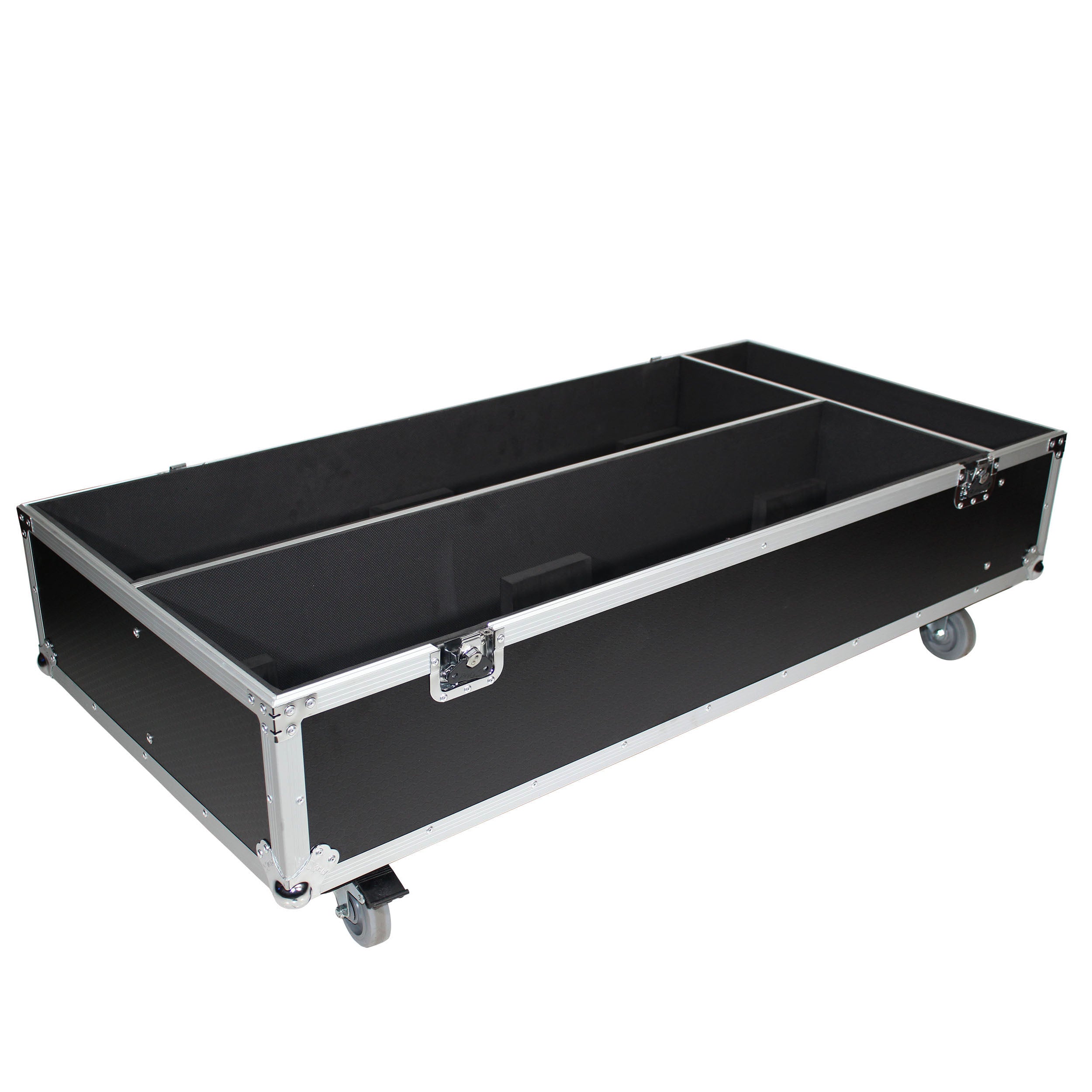 ProX Flight Case for 2 RCF NXW 44-A ,NXL44-A Active 2 Way Column Array with 4 Inch Wheels