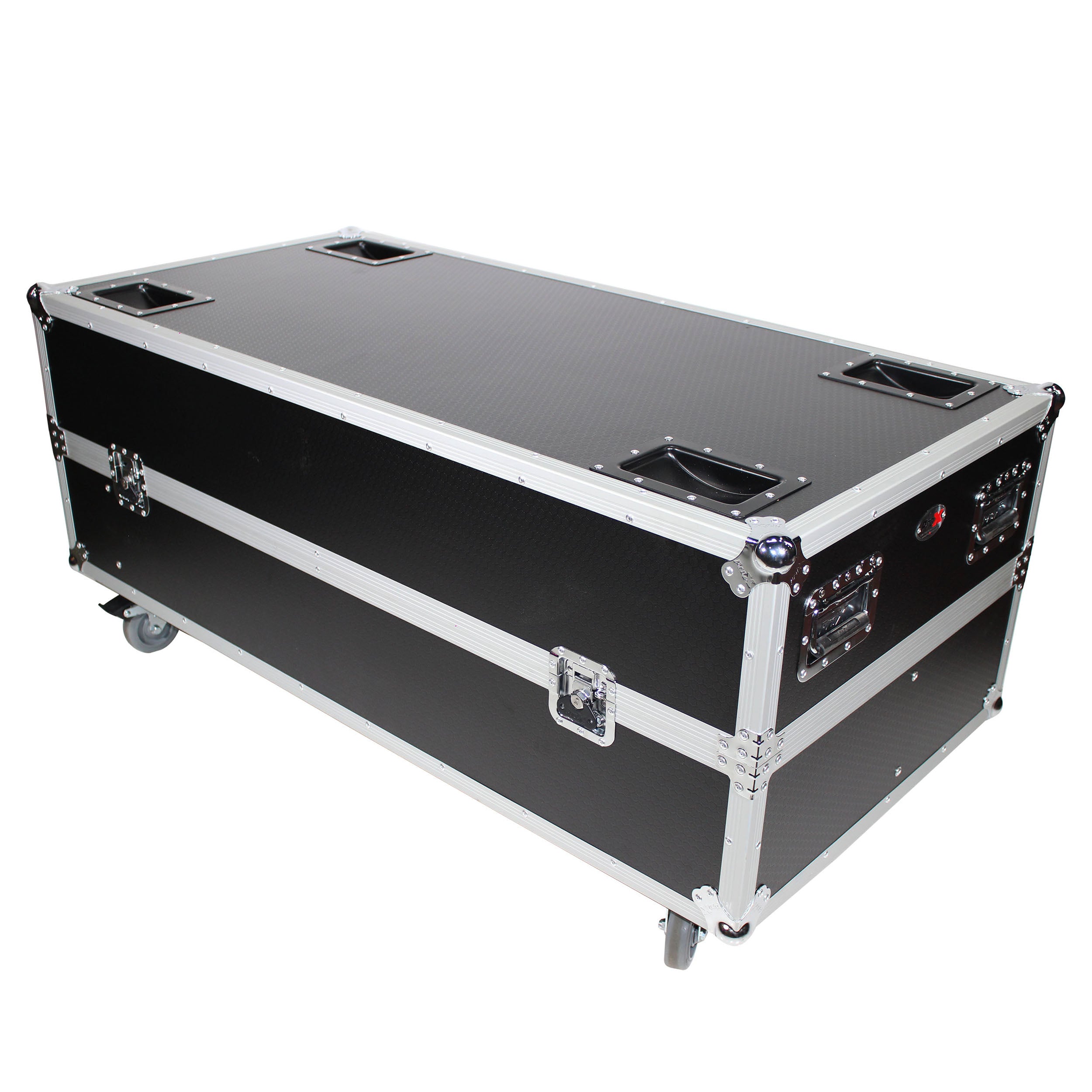 ProX Flight Case for 2 RCF NXW 44-A ,NXL44-A Active 2 Way Column Array with 4 Inch Wheels