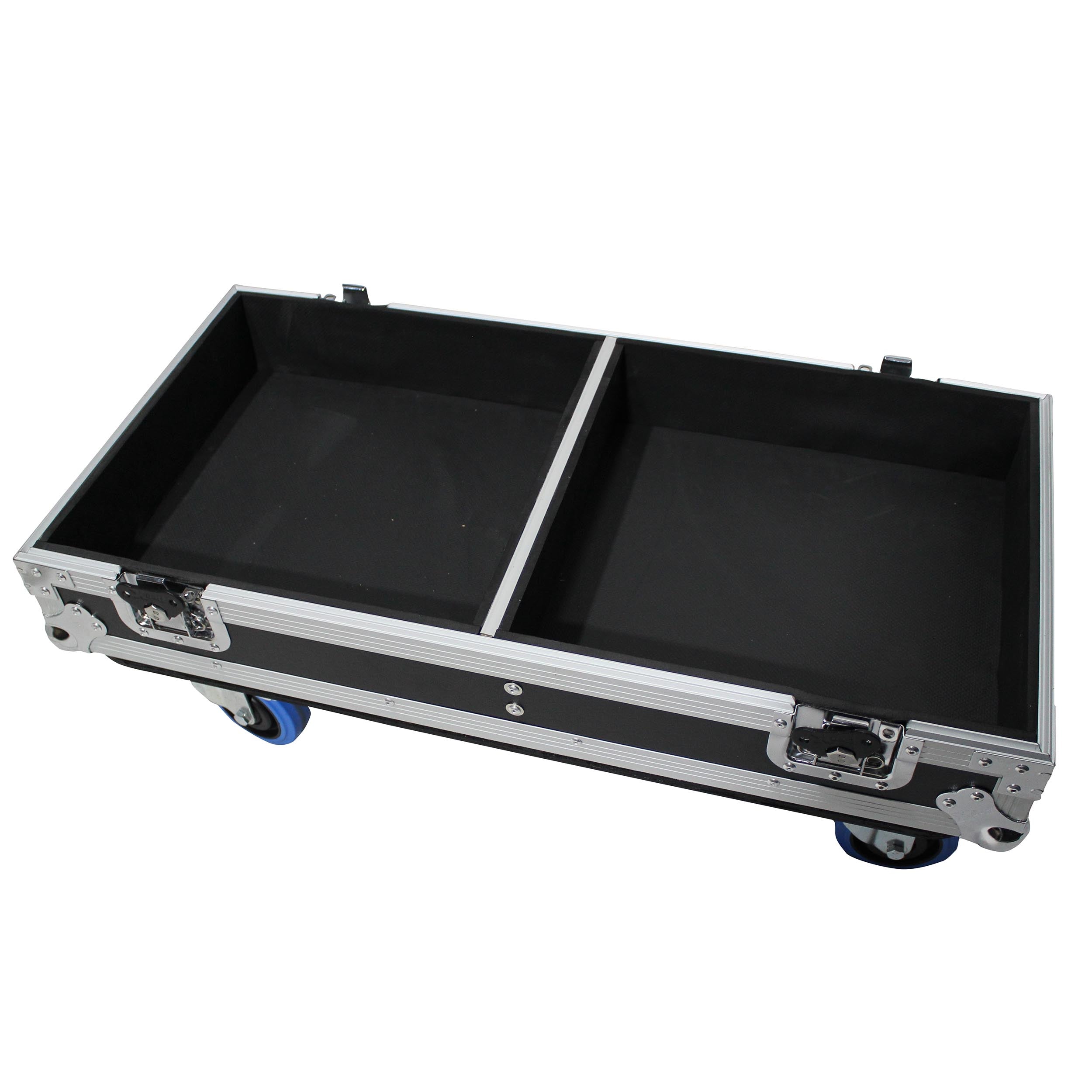 ProX Flight Case for Two RCF ST 15-SMA Stage Monitors W-4 Inch Casters