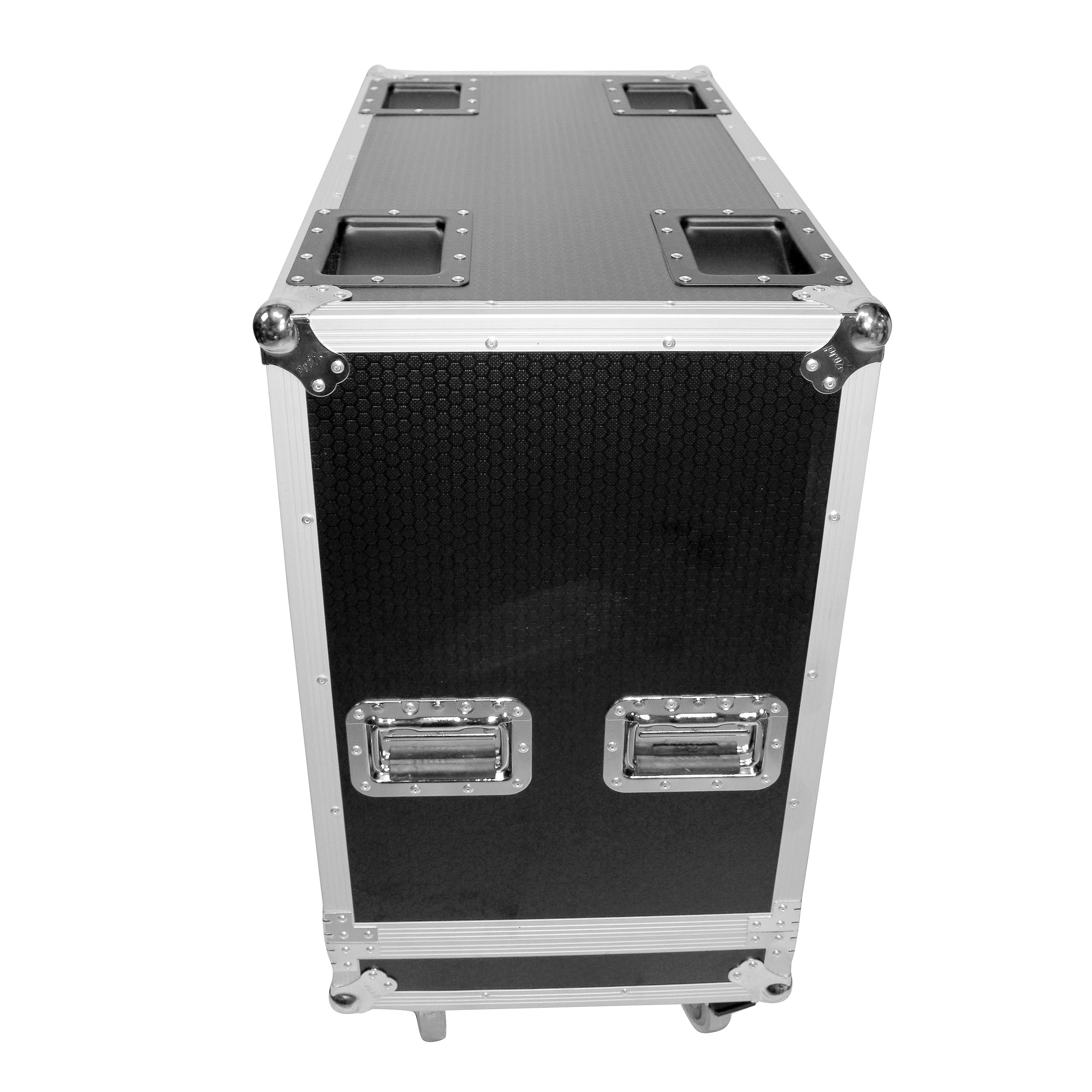 ProX Flight Case for Two RCF-TT25-A II High Definition Two-Way Speakers with 4 Inch Wheels
