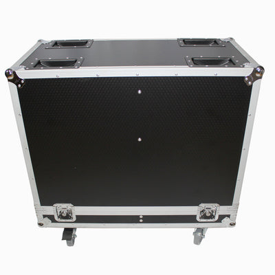 ProX Flight Case for Two RCF-TT25-A II High Definition Two-Way Speakers with 4 Inch Wheels