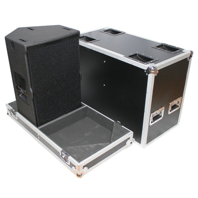 ProX Flight Case for Two RCF-TT25-A II High Definition Two-Way Speakers with 4 Inch Wheels