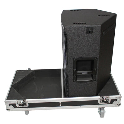 ProX Flight Case for Two RCF-TT25-A II High Definition Two-Way Speakers with 4 Inch Wheels