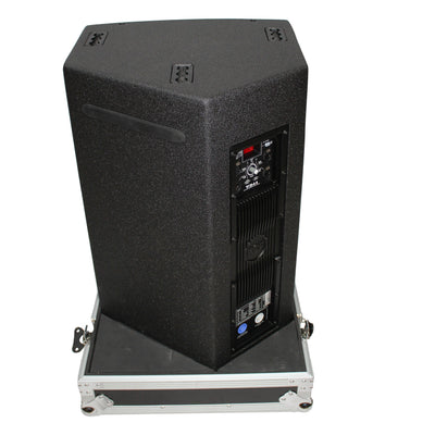 ProX Flight Case for Two RCF-TT25-A II High Definition Two-Way Speakers with 4 Inch Wheels