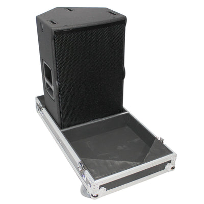 ProX Flight Case for Two RCF-TT25-A II High Definition Two-Way Speakers with 4 Inch Wheels