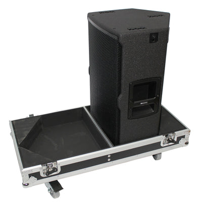 ProX Flight Case for Two RCF-TT25-A II High Definition Two-Way Speakers with 4 Inch Wheels