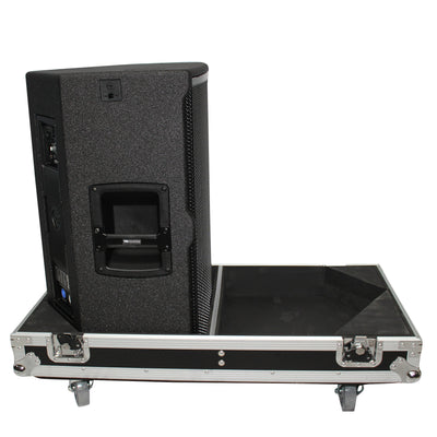 ProX Flight Case for Two RCF-TT25-A II High Definition Two-Way Speakers with 4 Inch Wheels