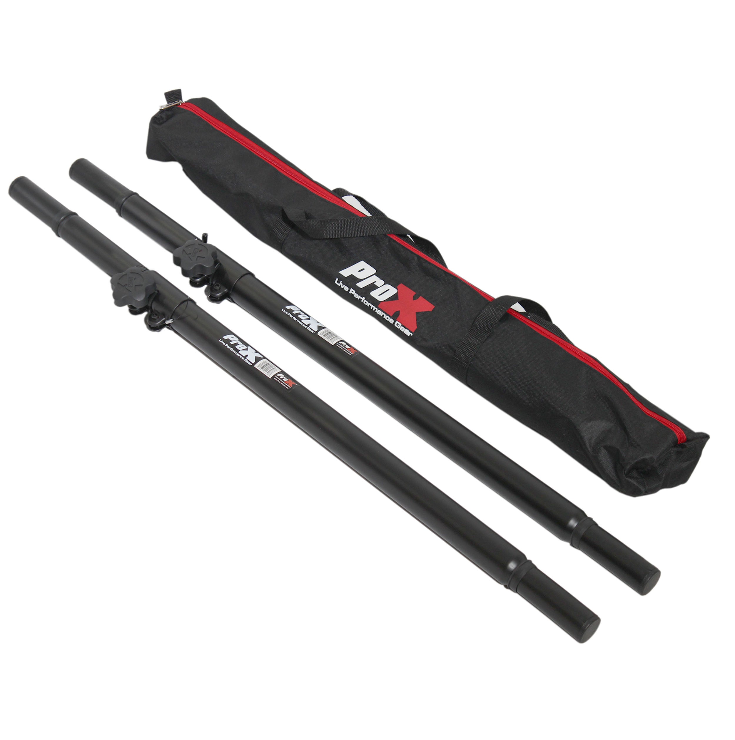ProX Set of 2 | Speaker Pole Mounts Adjustable 32"- 63" | With Bag