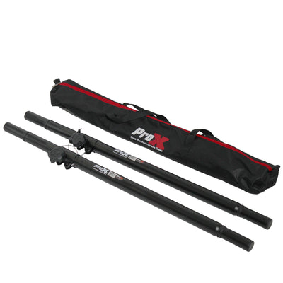 ProX Set of 2 | Speaker Pole Mounts Adjustable 32"- 63" | With Bag