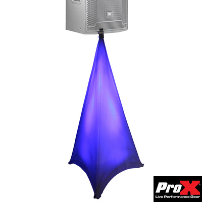 ProX Lycra Cover Scrim for Speaker Tripod or Lighting Stand 2 Sided - White